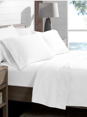 Home Collection Luxury Ultra Soft Bed Sheet Set White Queen